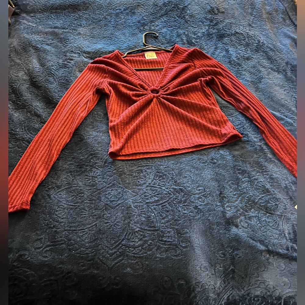 Maroon crop top - NWT